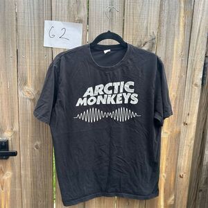 Vintage Arctic Monkeys Vintage Band T-Shirt Unisex Large Black Graphic Print